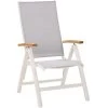 Best Klappsessel Cavalese 2 Stk. 62 Cm X 67 Cm X 110 Cm Weiß/Teak