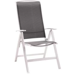 Best Alu-Klappsessel Palermo 2 Stk. 61 Cm X 68 Cm X 113 Cm Silber