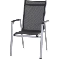 Siena Garden Stapelsessel Tesoro Alu 68 Cm X 62,5 Cm X 98 Cm Silber