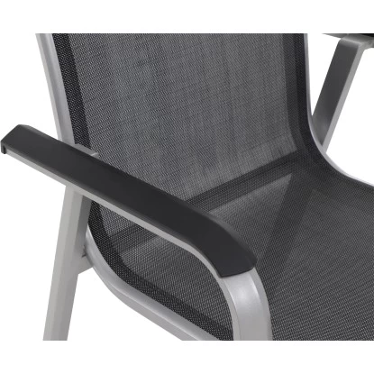 Siena Garden Stapelsessel Tesoro Alu 68 Cm X 62,5 Cm X 98 Cm Silber 3 Siena Garden Stapelsessel Tesoro Alu 68 Cm X 62,5 Cm X 98 Cm Silber – Bild 3