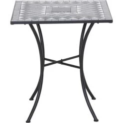 Siena Garden Bistrotisch Como Stahl 64 Cm X 64 Cm X 71 Cm Grau Mosaik -GartenOase Wohnaccessoires 720875 1346 03