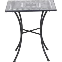 Siena Garden Bistrotisch Como Stahl 64 Cm X 64 Cm X 71 Cm Grau Mosaik -GartenOase Wohnaccessoires 720875 1346 05