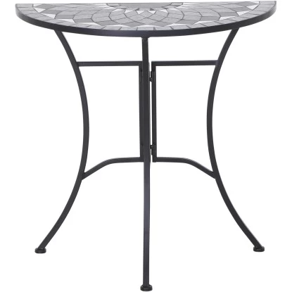 Siena Garden Tisch Como Stahl 35,5 Cm X 70 Cm X 71 Cm Grau Mosaik 2 Siena Garden Tisch Como Stahl 35,5 Cm X 70 Cm X 71 Cm Grau Mosaik – Bild 2