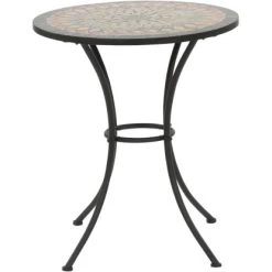 Siena Garden Bistrotisch Prato Eisen Ø 60 Cm X 71 Cm Schwarz Mosaik -GartenOase Wohnaccessoires 720895 1346 04