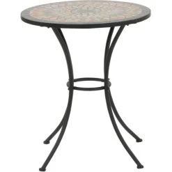 Siena Garden Bistrotisch Prato Eisen Ø 60 Cm X 71 Cm Schwarz Mosaik -GartenOase Wohnaccessoires 720895 1346 06