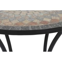 Siena Garden Bistrotisch Prato Eisen Ø 60 Cm X 71 Cm Schwarz Mosaik -GartenOase Wohnaccessoires 720895 1346 07