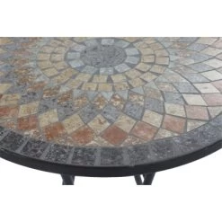 Siena Garden Bistrotisch Prato Eisen Ø 60 Cm X 71 Cm Schwarz Mosaik -GartenOase Wohnaccessoires 720895 1346 09