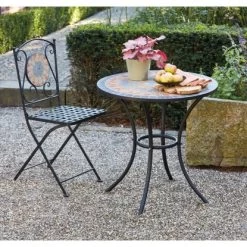 Siena Garden Bistrotisch Prato Eisen Ø 60 Cm X 71 Cm Schwarz Mosaik -GartenOase Wohnaccessoires 720895 1346 11