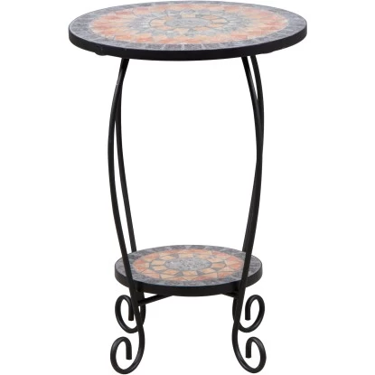 Siena Garden Blumenständer Prato Eisen 41 Cm X 41 Cm X 59 Cm Schwarz Mosaik 4 Siena Garden Blumenständer Prato Eisen 41 Cm X 41 Cm X 59 Cm Schwarz Mosaik – Bild 4