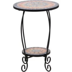 Siena Garden Blumenständer Prato Eisen 41 Cm X 41 Cm X 59 Cm Schwarz Mosaik 17 Siena Garden Blumenständer Prato Eisen 41 Cm X 41 Cm X 59 Cm Schwarz Mosaik -GartenOase Wohnaccessoires 720914 1346 07