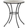 Siena Garden Bistrotisch Stella Eisen Ø 60 Cm X 71 Cm Grau Mosaik