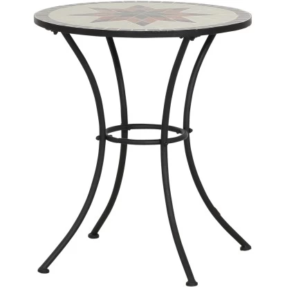 Siena Garden Bistrotisch Stella Eisen Ø 60 Cm X 71 Cm Grau Mosaik 1 Siena Garden Bistrotisch Stella Eisen Ø 60 Cm X 71 Cm Grau Mosaik