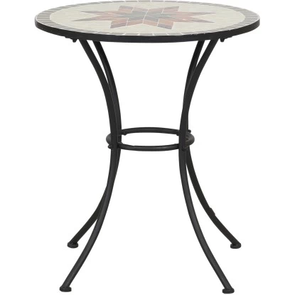 Siena Garden Bistrotisch Stella Eisen Ø 60 Cm X 71 Cm Grau Mosaik 2 Siena Garden Bistrotisch Stella Eisen Ø 60 Cm X 71 Cm Grau Mosaik – Bild 2