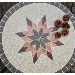 Siena Garden Bistrotisch Stella Eisen Ø 60 Cm X 71 Cm Grau Mosaik 13 Siena Garden Bistrotisch Stella Eisen Ø 60 Cm X 71 Cm Grau Mosaik -GartenOase Wohnaccessoires 720948 1346 07