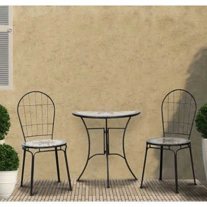 Siena Garden Tisch Stella Eisen 35,5 Cm X 70 Cm X 71 Cm Grau Mosaik 8 Siena Garden Tisch Stella Eisen 35,5 Cm X 70 Cm X 71 Cm Grau Mosaik – Bild 8