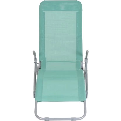 Gardamo Bäderliege 140 Cm X 61 Cm X 96 Cm Silber-Mint 2 Gardamo Bäderliege 140 Cm X 61 Cm X 96 Cm Silber-Mint – Bild 2