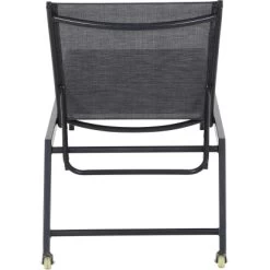 Siena Garden Rollliege Mirena 210 Cm X 65 Cm X 42,5 Cm Silber-Schwarz -GartenOase Wohnaccessoires 721018 1346 04