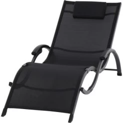 Siena Garden Sonnenliege Tropez 210 Cm X 65 Cm X 42,5 Cm Anthrazit