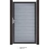 GroJa Solid Steckzaun Tor Universal-DIN Steingrau Sondermaß Bis Max. 150x180cm