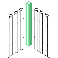Elephant Eckpfosten Rechts Bambooline 230 Cm X 7,5 Cm X 7,5 Cm 5 Elephant Eckpfosten Rechts Bambooline 230 Cm X 7,5 Cm X 7,5 Cm -GartenOase Wohnaccessoires 836456 2608 3
