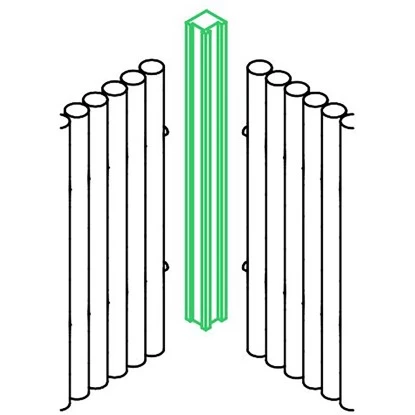 Elephant Eckpfosten Rechts Bambooline 230 Cm X 7,5 Cm X 7,5 Cm 3 Elephant Eckpfosten Rechts Bambooline 230 Cm X 7,5 Cm X 7,5 Cm – Bild 3