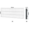 Floraworld Einstabmatten-Zaunset Mit Vierkantpfosten Anthrazit 75 Cm X 1000 Cm