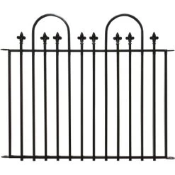 Floraworld Dekor-Zaunmatte Alizia Anthrazit 79,5 Cm X 95 Cm