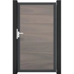 GroJa Solid Grande Steckzauntor 100 X 180 Cm Bi-Color BraunRahmen DB703