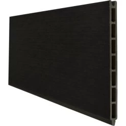 GroJa Solid Grande Einzelprofil Steckzaun 180 X 253 Cm Schwarz