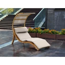 Axi Sonnenliege Salina Mit Dach Holz Beige -GartenOase Wohnaccessoires 8720365060915 1737 IA 02