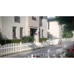 Gartenzaun Tor Longlife Cara Weiß Gerade Links 106 Cm X 70 Cm -GartenOase Wohnaccessoires 911143 picture 2