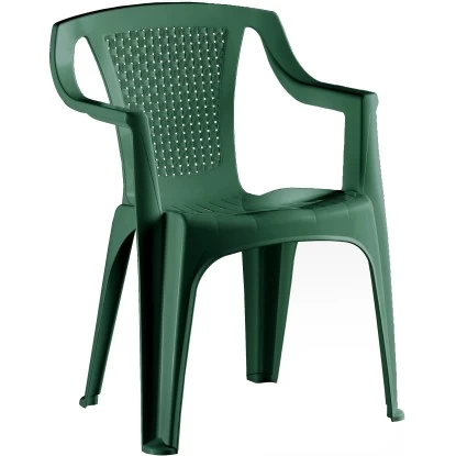 Gartenstuhl Luna Kunststoff Grün 1 Gartenstuhl Luna Kunststoff Grün