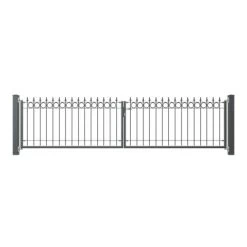 Eleo Doppeltor Belluno 400 Cm X 100 Cm Pulverbeschichtet DB703 -GartenOase Wohnaccessoires 943549 4915 3