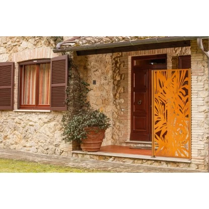 Eleo Sichtschutz Tanaro Cortenstahl 2 Eleo Sichtschutz Tanaro Cortenstahl – Bild 2