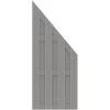 Sichtschutzelement Jumbo WPC Grau Anschluss Alu-Riegel 179 Cm X 179 Cm