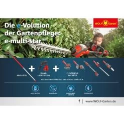 Wolf-Garten Wolf Garten Akku-Heckenschere Aufsatz HT 40 EM E-multi-star® -GartenOase Wohnaccessoires 9 3714 WG eMS uebersicht 3