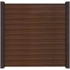 GroJa Steckzaun Solid Quadratisch 180 Cm X 180 Cm X 1,9 Cm Walnuss