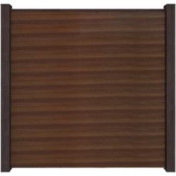 GroJa Steckzaun Solid Quadratisch 180 Cm X 180 Cm X 1,9 Cm Walnuss