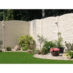 Betonzaun-Bogenplatte Montana 200 Cm X 45 Cm X 3 Cm -GartenOase Wohnaccessoires obi 187