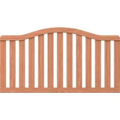 TraumGarten Zaunelement Raja Hartholz Krone 179 Cm X 90 Cm (97 Cm) FSC®