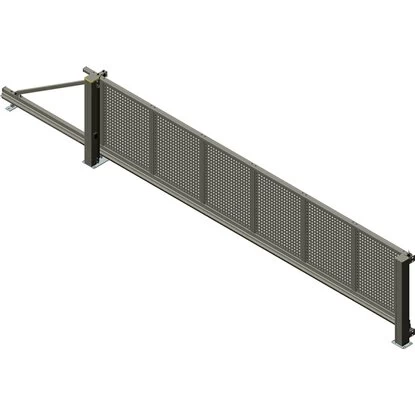 Alberts Schiebetor Mosaik Lochblech 600 Cm X 140 Cm Links Anthrazit 2 Alberts Schiebetor Mosaik Lochblech 600 Cm X 140 Cm Links Anthrazit – Bild 2