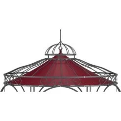Eleo Sonnensegel Siena Ø 210 Cm Für Pavillon Siena Weinrot