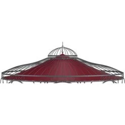 Eleo Sonnensegel Florenz Ø 370 Cm Für Pavillon Florenz Weinrot