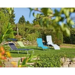 Sonnenliege Klappbar Schwarz 157,5 Cm X 49,5 Cm -GartenOase Wohnaccessoires obi 247