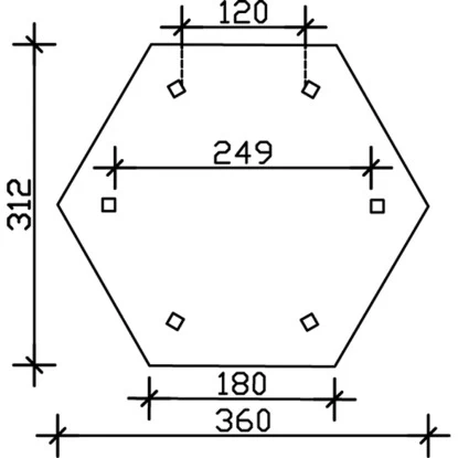Skan Holz Pavillon Nancy 1 Leimholz 360 Cm X 312 Cm Weiß 3 Skan Holz Pavillon Nancy 1 Leimholz 360 Cm X 312 Cm Weiß – Bild 3