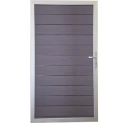 GroJa Steckzaun Solid Tor Universal 100 Cm X 180 Cm Steingrau