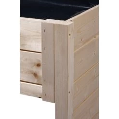 Dobar Mährobotergarage Mit Integriertem Pflanzkasten Natur 56 Cm X 73 Cm X 79 Cm -GartenOase Wohnaccessoires robotergaragenaturdetail04