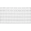 Dekor-Doppelstabmattenzaun X-Reihe Anthrazit 100 X 200 Cm