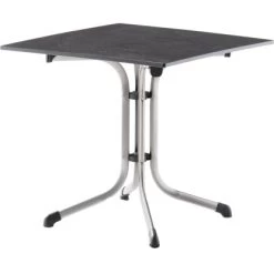 Sieger Boulevard-Klapptisch 80 X 80 Cm Mit Vivodur-Tischplatte Graphit